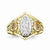 10k Two-tone & Rhodium Our Lady of Guadalupe Ring