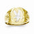 10k Yellow Gold & Rhodium Men's Eagle Ring