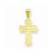 10k Yellow Gold Passion Cross pendant, Pretty Pendants for Necklace