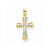 10k Yellow Gold CZ Filigree Cross Pendant, Adorable Pendants for Necklace