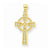 10k Yellow Gold Iona Cross Pendant, Pendants for Necklace