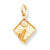 10k Yellow Gold Graduation Charm hide-image