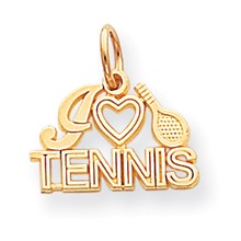 10k Yellow Gold Tennis Charm hide-image