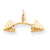 10k Yellow Gold Solid Barbell Charm hide-image
