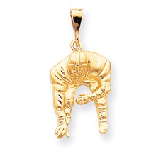 10k Yellow Gold FOOTBALL Charm hide-image