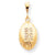 10k Yellow Gold FOOTBALL Charm hide-image