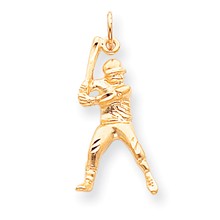10k Yellow Gold BASEBALL Charm hide-image