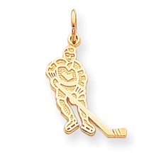 10k Yellow Gold HOCKEY Charm hide-image