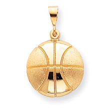 10k Yellow Gold BASKETBALL Charm hide-image