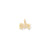 Solid Musical Scale Charm in 10k Yellow Gold