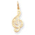 10k Yellow Gold TREBLE CLEF Charm hide-image