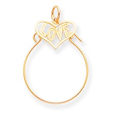 10k Yellow Gold Love in Heart Charm hide-image