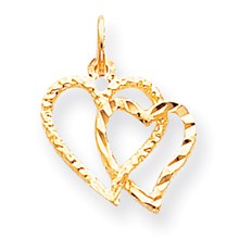 10k Yellow Gold Heart Charm hide-image