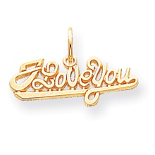 10k Yellow Gold I Love You Charm hide-image
