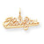 10k Yellow Gold I Love You Charm hide-image