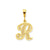 Initial R Charm in 10k Yellow Gold