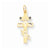 10k Yellow Gold Solid Flat-Backed Eastern Orthodox Cross pendant, Gorgeous Pendants for Necklace