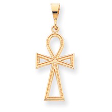 10k Yellow Gold Cross Charm hide-image