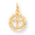 10k Yellow Gold CROSS IN FRAME Charm hide-image