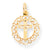 10k Yellow Gold CROSS IN FRAME Charm hide-image