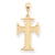 10k Yellow Gold Cross Charm hide-image