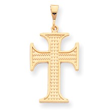 10k Yellow Gold Cross Charm hide-image