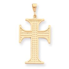 10k Yellow Gold Cross Charm hide-image