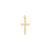 NUGGET CROSS Charm in 10k Yellow Gold