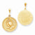 10k Yellow Gold Praying Hands Reversible with Serenity Prayer Pendant, Pendants for Necklace