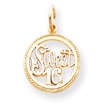 10k Yellow Gold SWEET 16 Charm hide-image