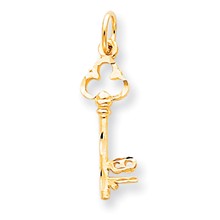 10k Yellow Gold #18 on Key Charm hide-image