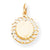 10k Yellow Gold Circle with Filigree Edges Charm hide-image