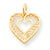 10k Yellow Gold Heart Charm hide-image