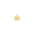 YOU & ME FOREVER HEART Charm in 10k Yellow Gold