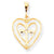 10k Yellow Gold CROSS IN HEART Charm hide-image