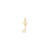 Solid Key Charm in 10k Yellow Gold