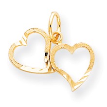 10k Yellow Gold Heart Charm hide-image