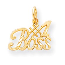 10k Yellow Gold #1 BOSS Charm hide-image