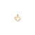 DOLPHIN & HEART Charm in 10k Yellow Gold