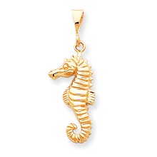 10k Yellow Gold SEA HORSE Charm hide-image