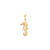 SEA HORSE Charm in 10k Yellow Gold