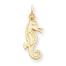 10k Yellow Gold Seahorse Charm hide-image