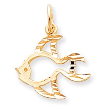 10k Yellow Gold FISH Charm hide-image