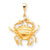 10k Yellow Gold CRAB Charm hide-image