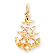 10k Yellow Gold ANCHOR Charm hide-image