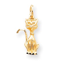 10k Yellow Gold TOM CAT Charm hide-image