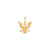 Solid Polished Spread Eagle Charm in 10k Yellow Gold
