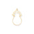 5 Hearts Charm in 10k Yellow Gold