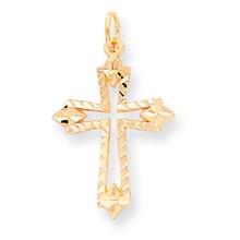 10k Yellow Gold Cross Charm hide-image