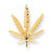 10k Yellow Gold Solid Satin Leaf Charm hide-image